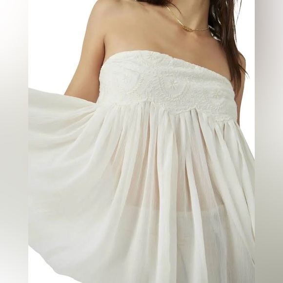 🆕Free People Intimately Keep Your Cool Tube Top in Creme. NWT size small. - Picture 4 of 13